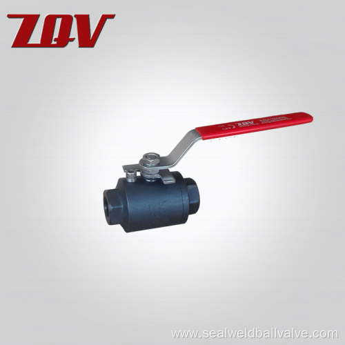 2PC Forged steel Threaded Ball Valve